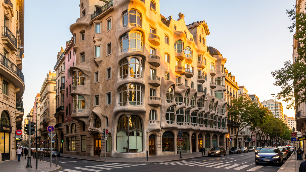 Casa Batlló on Passeig de Gràcia avenue